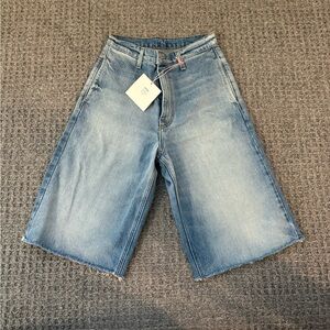 Bsides Blue Denim Long Shorts